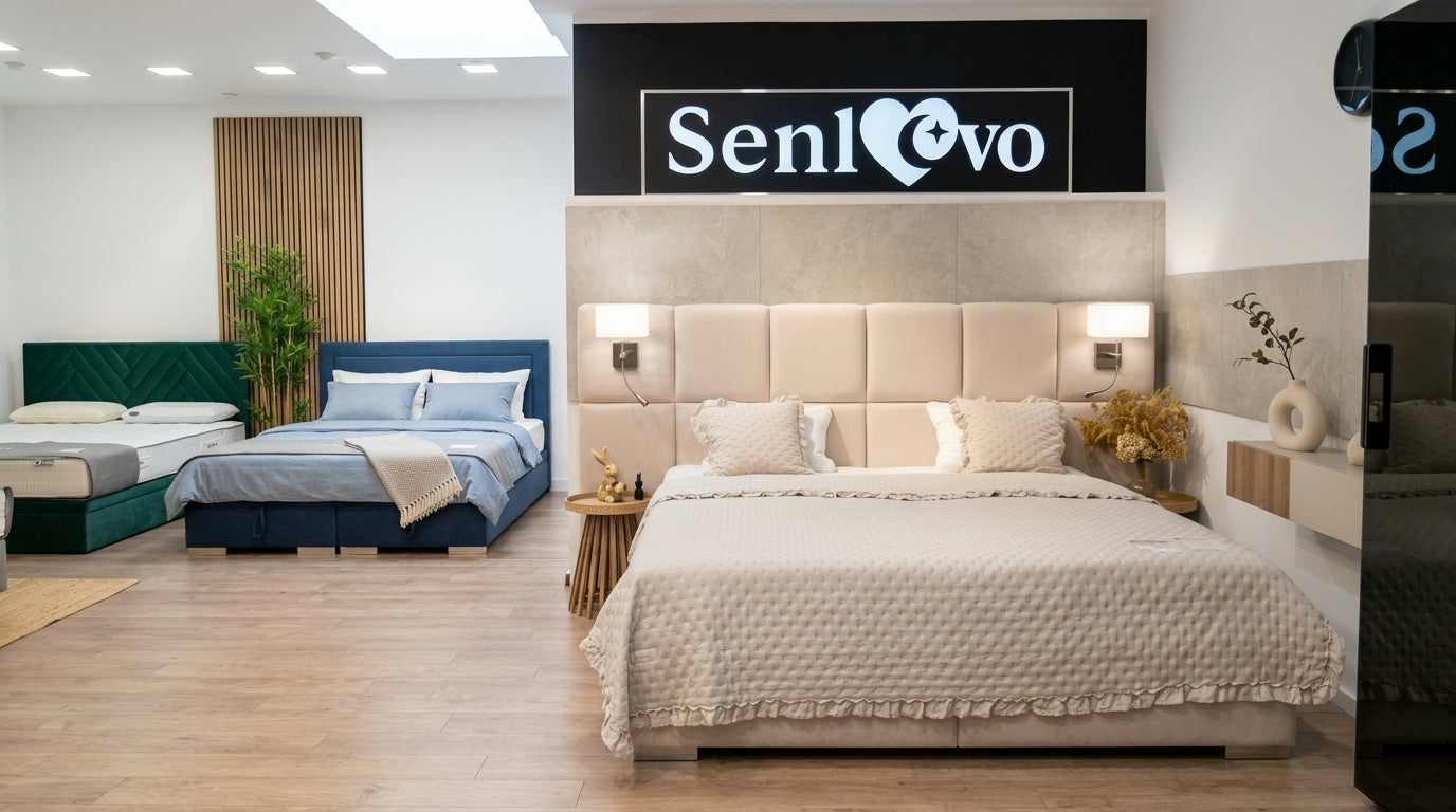 Senlovo - materace i łóżka do sypialni, kołdry i poduszki
