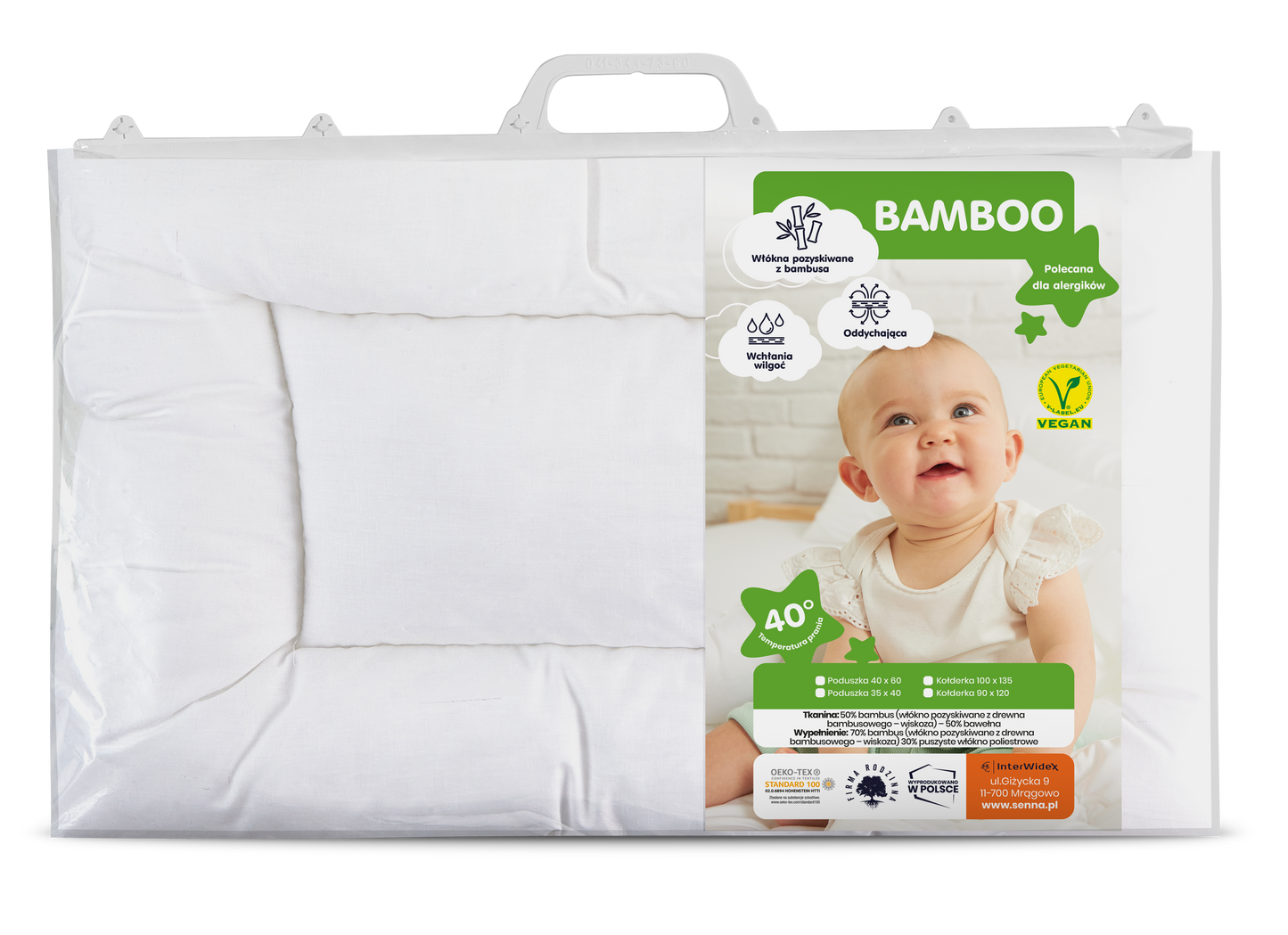 BAMBOO Poduszka dziecięca Inter Widex - Senlovo