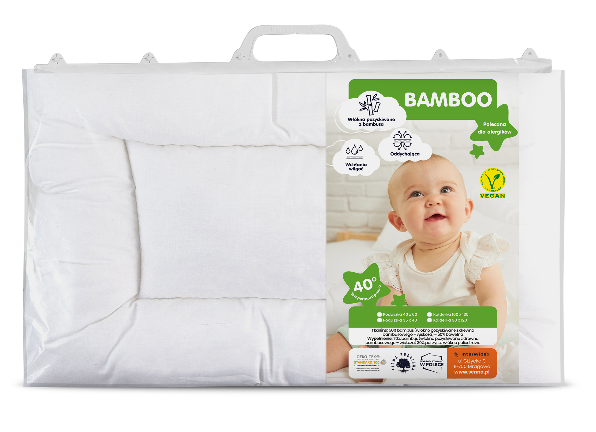 BAMBOO Poduszka dziecięca Inter Widex - Senlovo