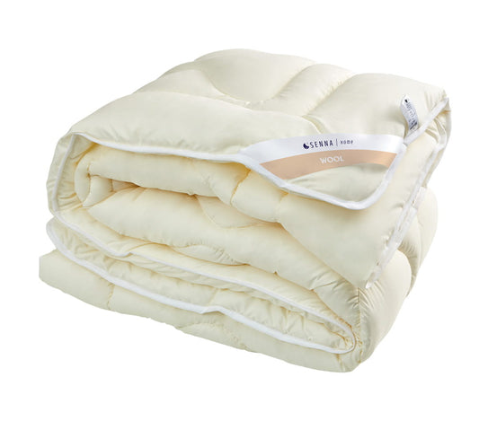MERINO WOOL Kołdra Inter Widex - kolory biały, róż, krem