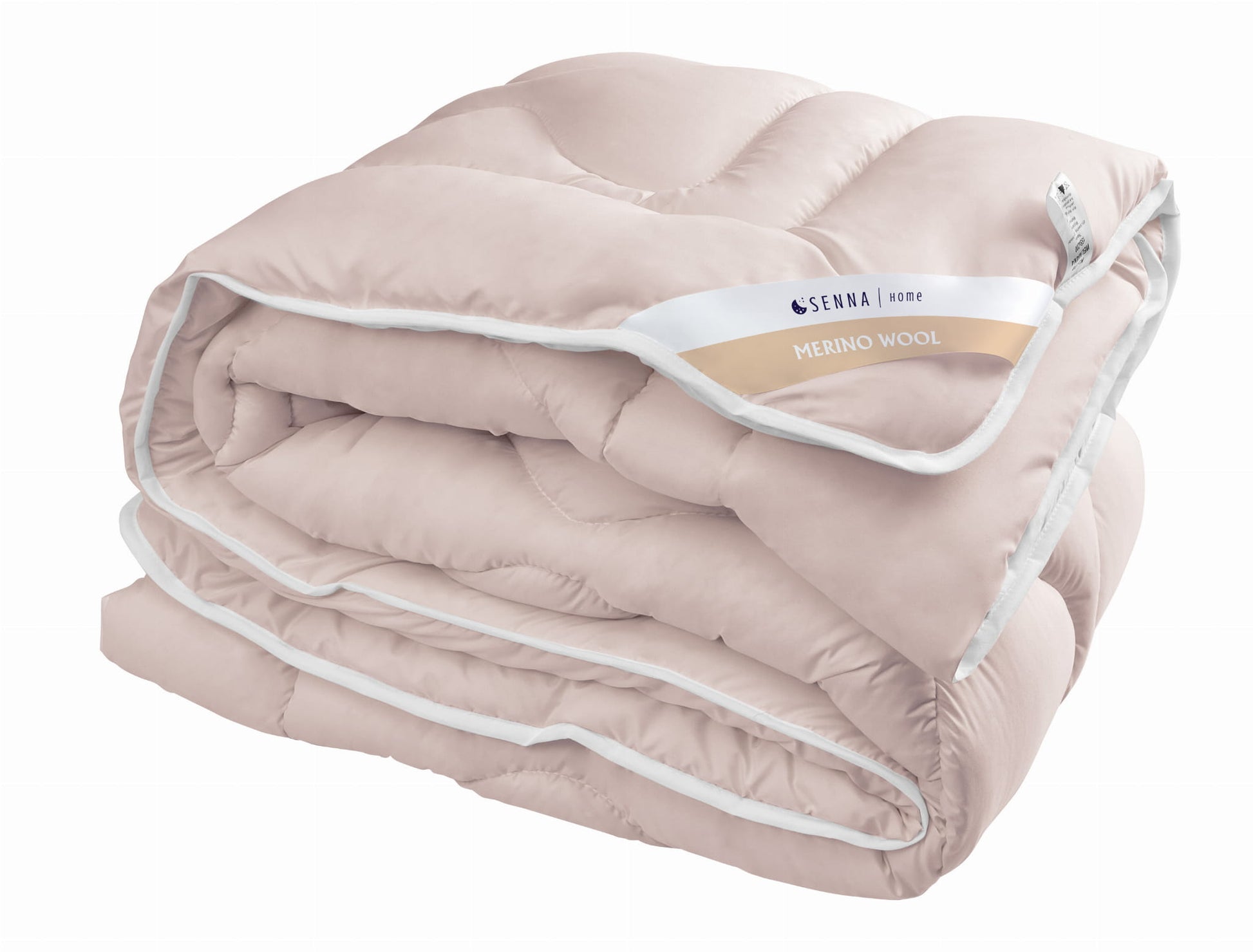 MERINO WOOL Kołdra Inter Widex - kolory biały, róż, krem - Senlovo